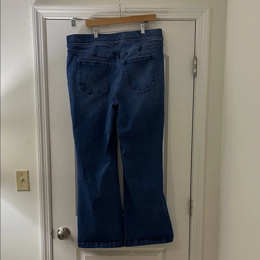 Lane Bryant Dark Blue Flare Jeans - Picture 2 of 7